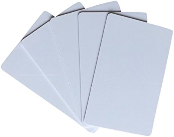 Cartes PVC vierges